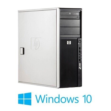 Workstation HP Z400, Hexa Core E5649, 12GB DDR3, GeForce 605 DP 1GB, Win 10 Home